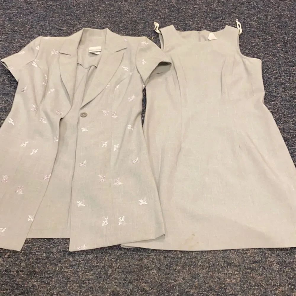 Fashion Bug Vintage Gray 2 PC Suit sz. 5/6